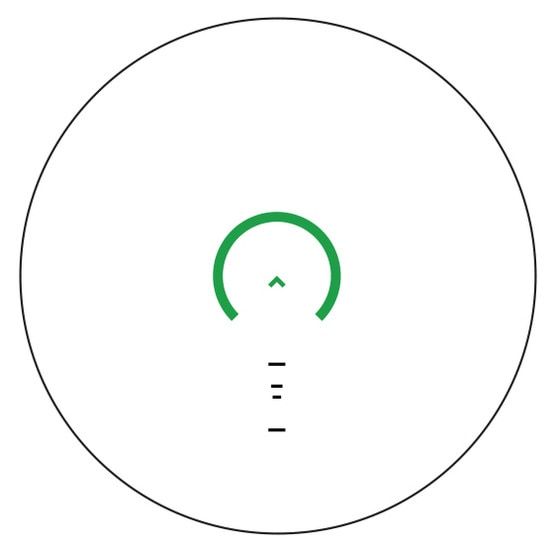 ACSS Cyclops reticle in the GLx 1x MP with green illumination